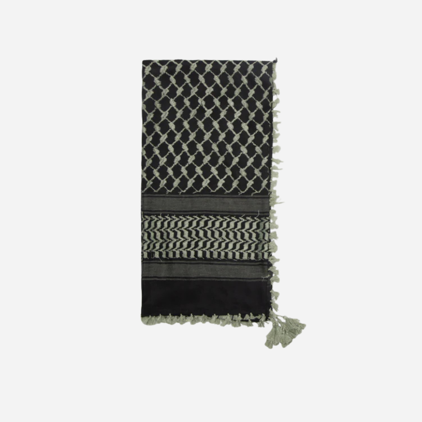 Black & Mint Green Keffiyeh Scarf