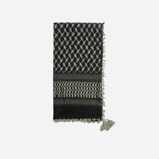 Black & Mint Green Keffiyeh Scarf