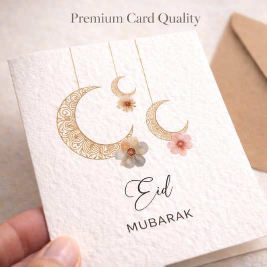 Luxury Eid Mubarak Greeting Cards Set