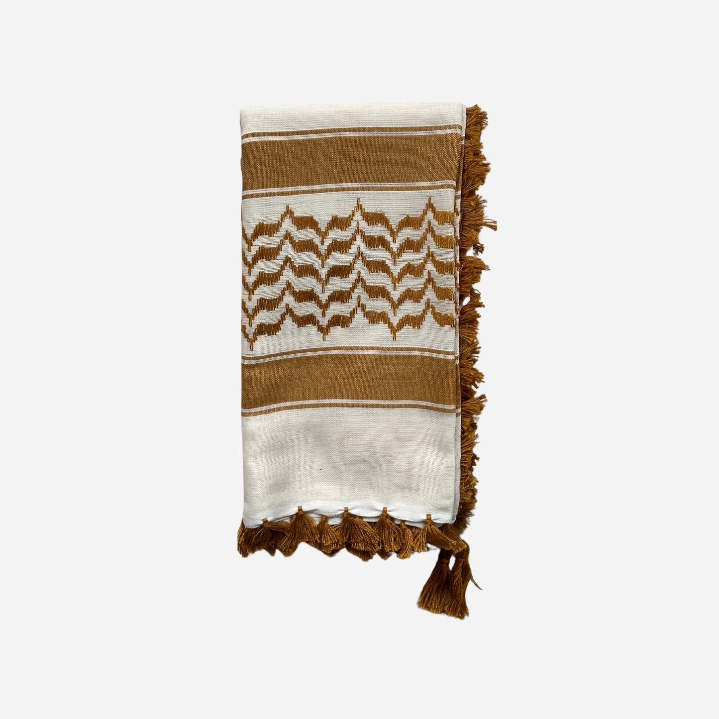 Golden Sand & Ivory Keffiyeh Scarf