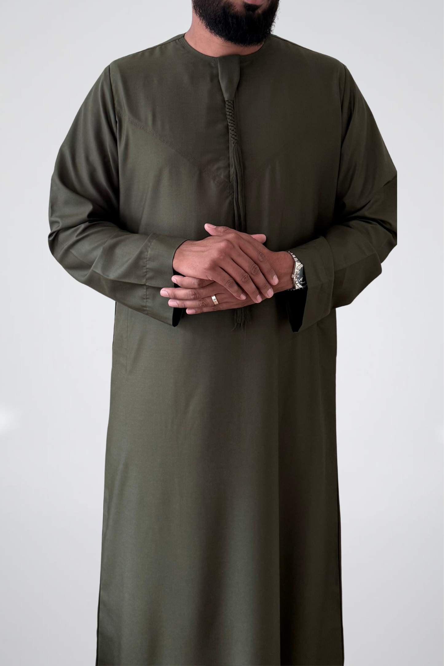 Olive Green - Men’s Classic Emirati Thobe