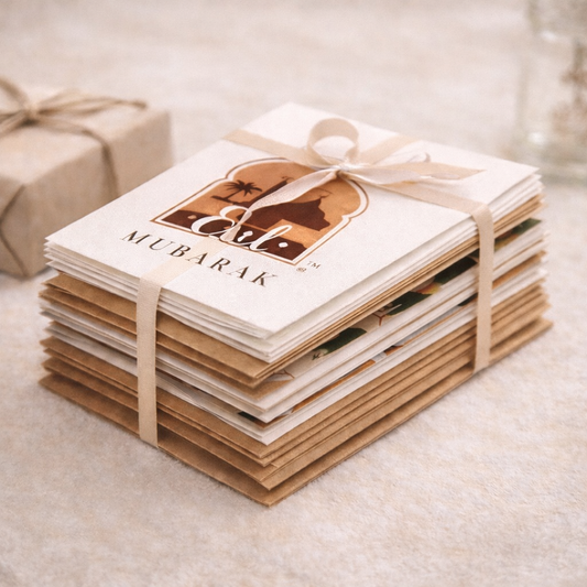 Luxury Eid Mubarak Greeting Cards Set