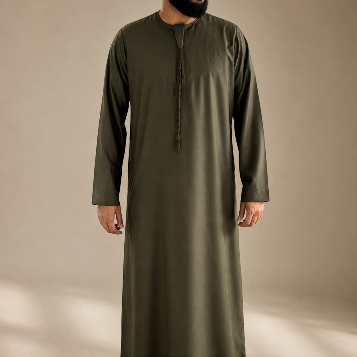 Olive Green - Men’s Classic Emirati Thobe