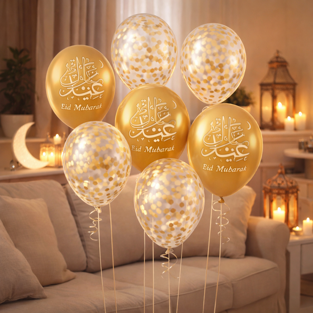 Eid Mubarak Balloon Set (10 Pack)