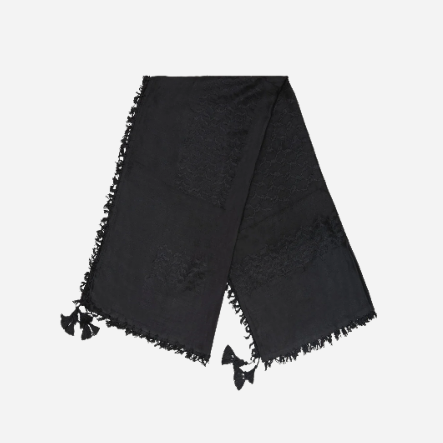 All Black Keffiyeh Scarf
