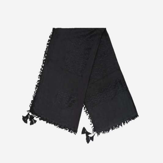 All Black Keffiyeh Scarf