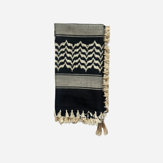 Black & Cream Keffiyeh Scarf