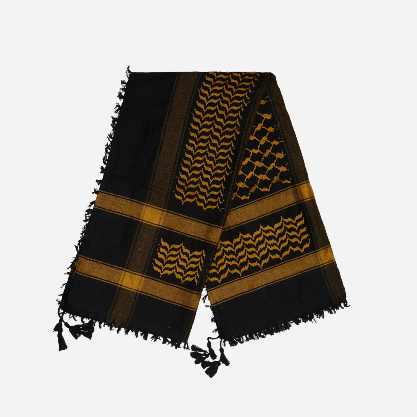 Black & Orange Keffiyeh Scarf