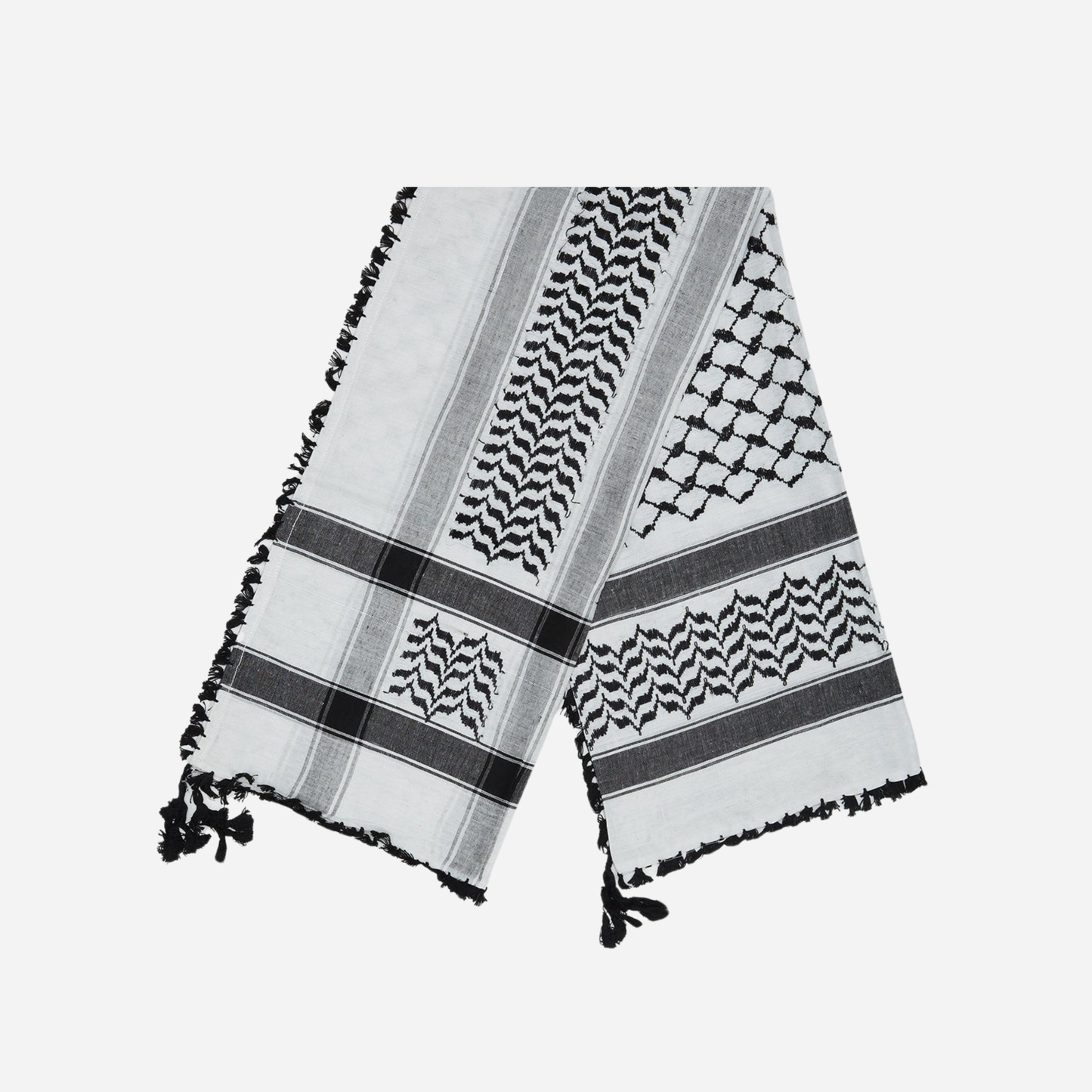 Black & White Keffiyeh Scarf