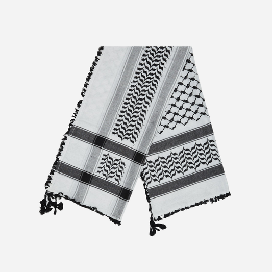Black & White Keffiyeh Scarf