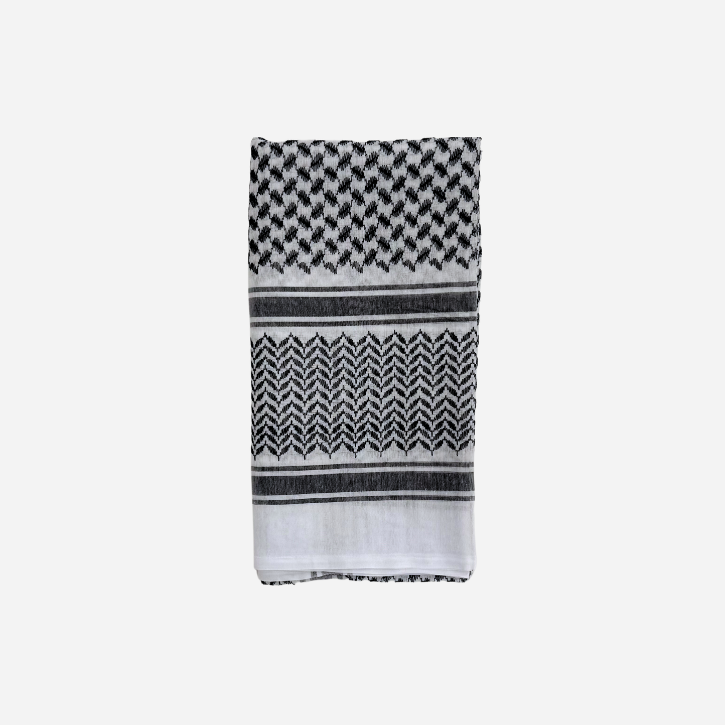 Black & White Shemagh Scarf