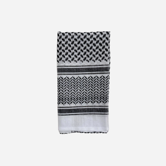 Black & White Shemagh Scarf