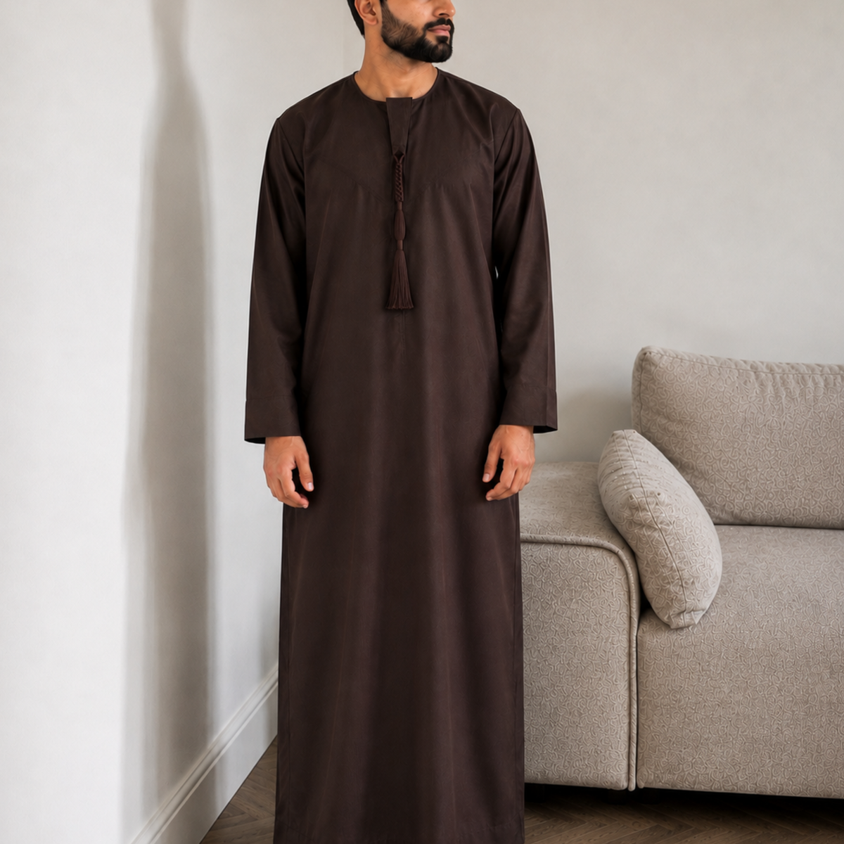 Espresso Brown - Men’s Classic Emirati Thobe
