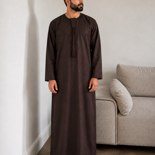 Espresso Brown - Men’s Classic Emirati Thobe