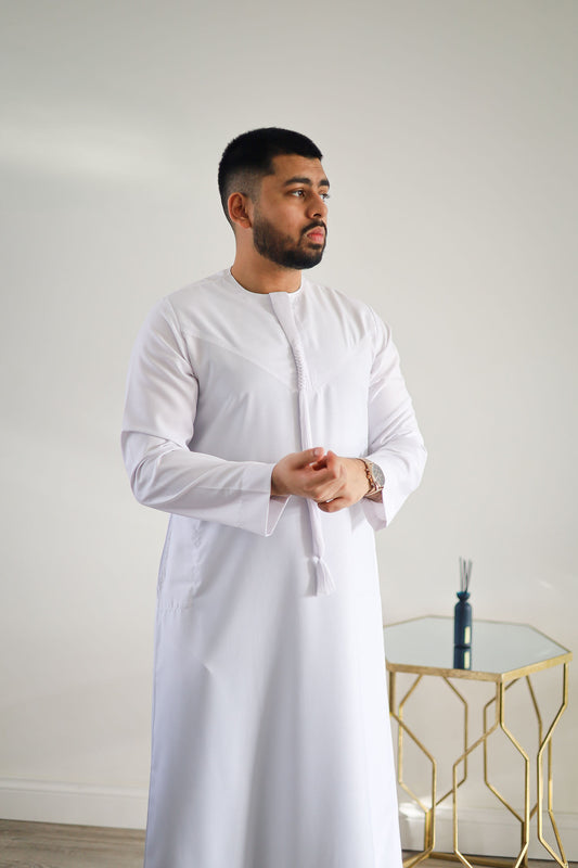 White - Men’s Classic Emirati Thobe