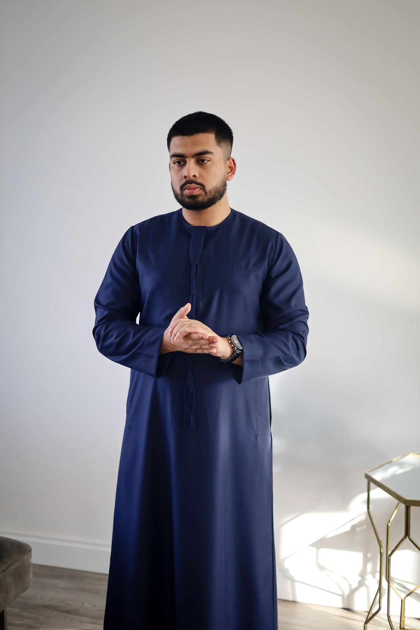 Navy Blue - Men’s Classic Emirati Thobe