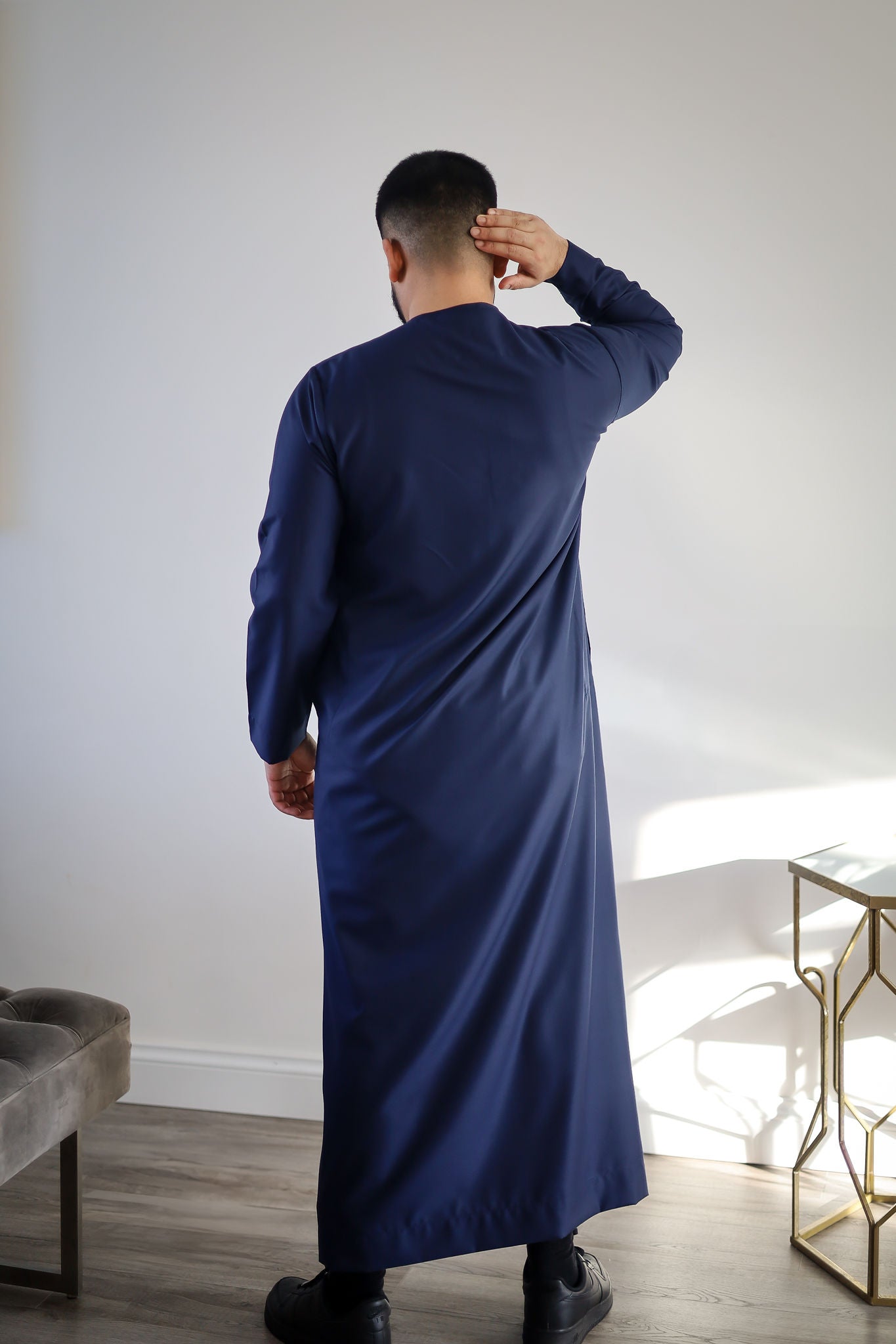 Navy Blue - Men’s Classic Emirati Thobe