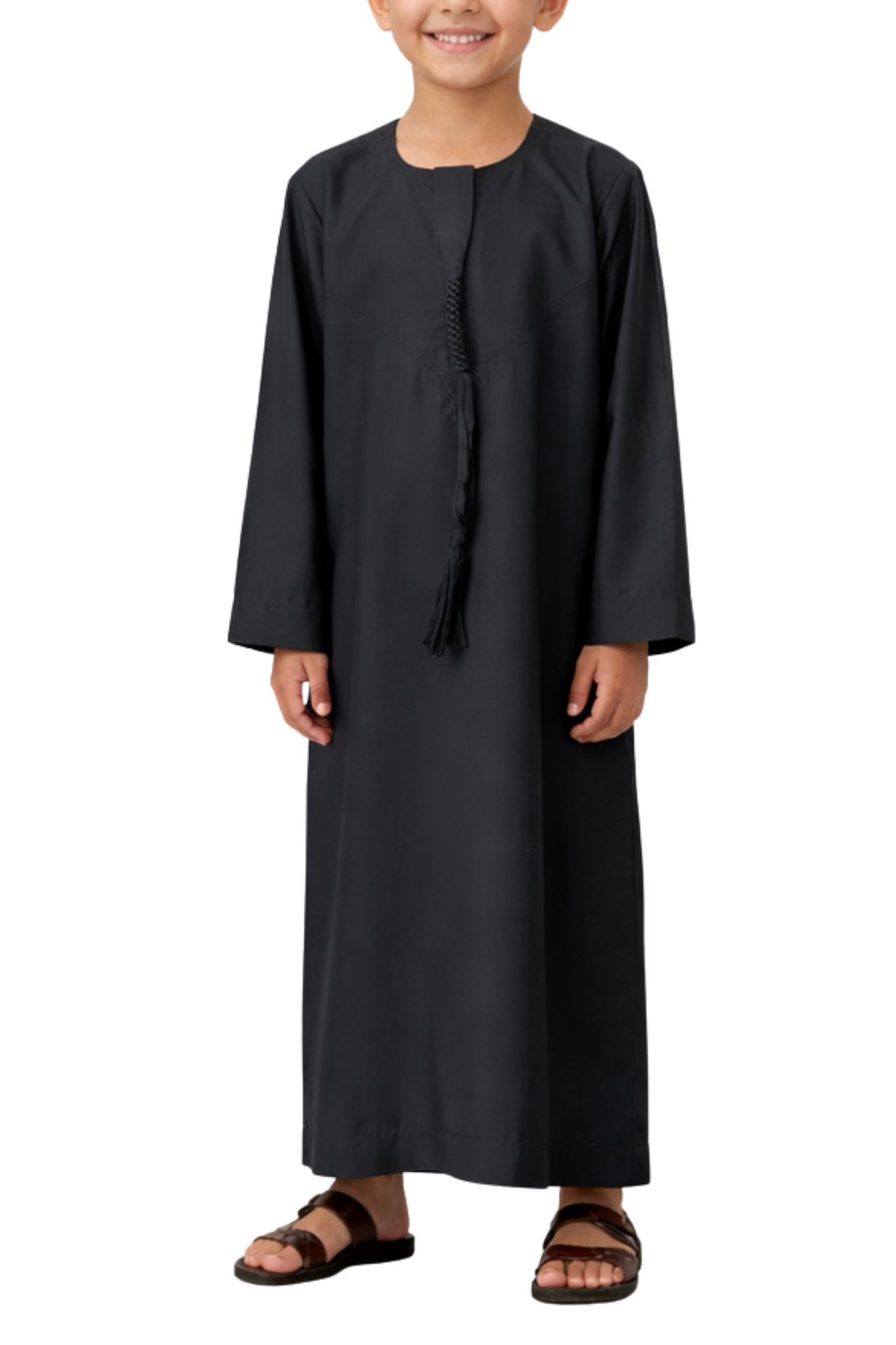 Black - Kids Classic Emirati Thobe