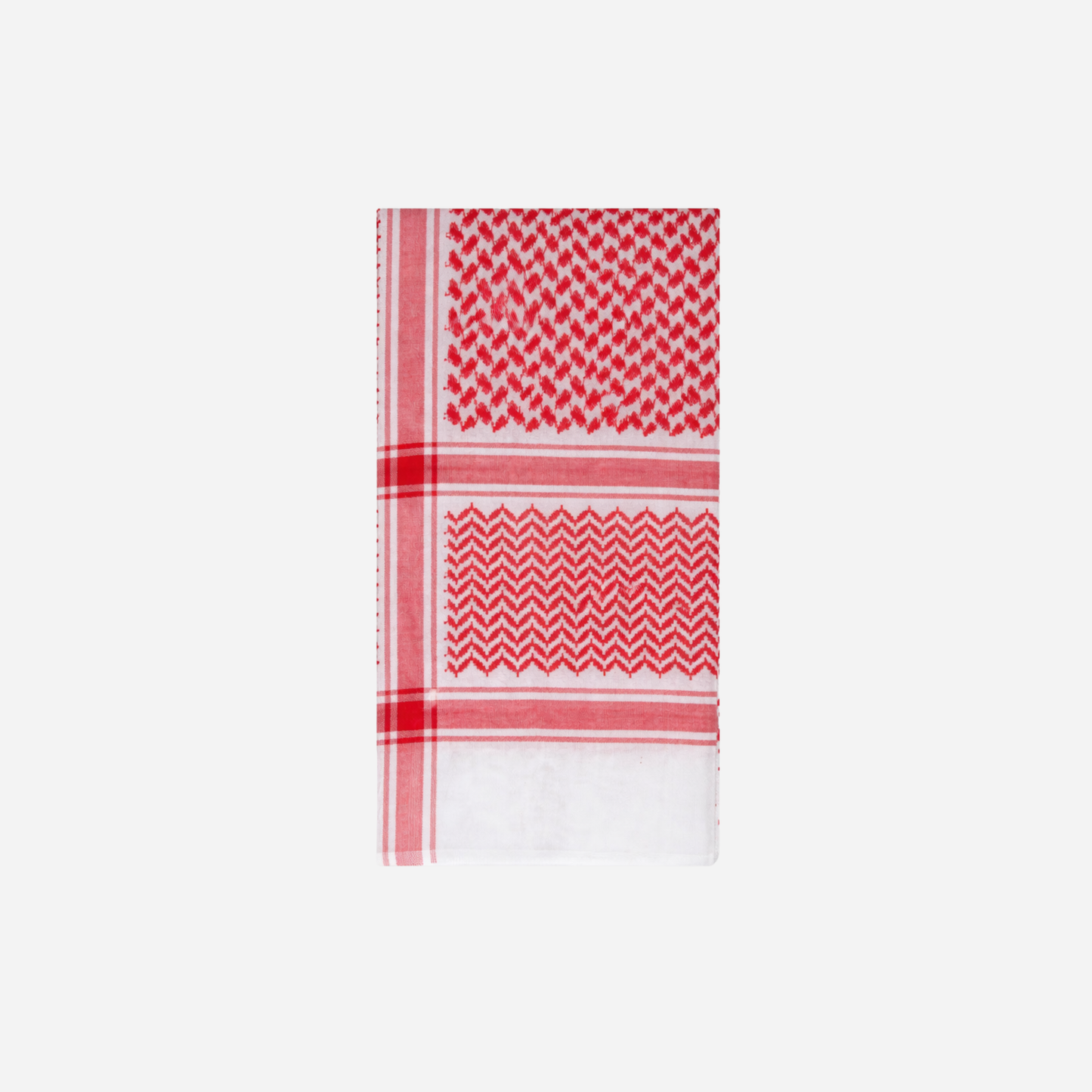 Red & White Shemagh Scarf