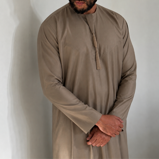 Taupe - Men’s Classic Emirati Thobe
