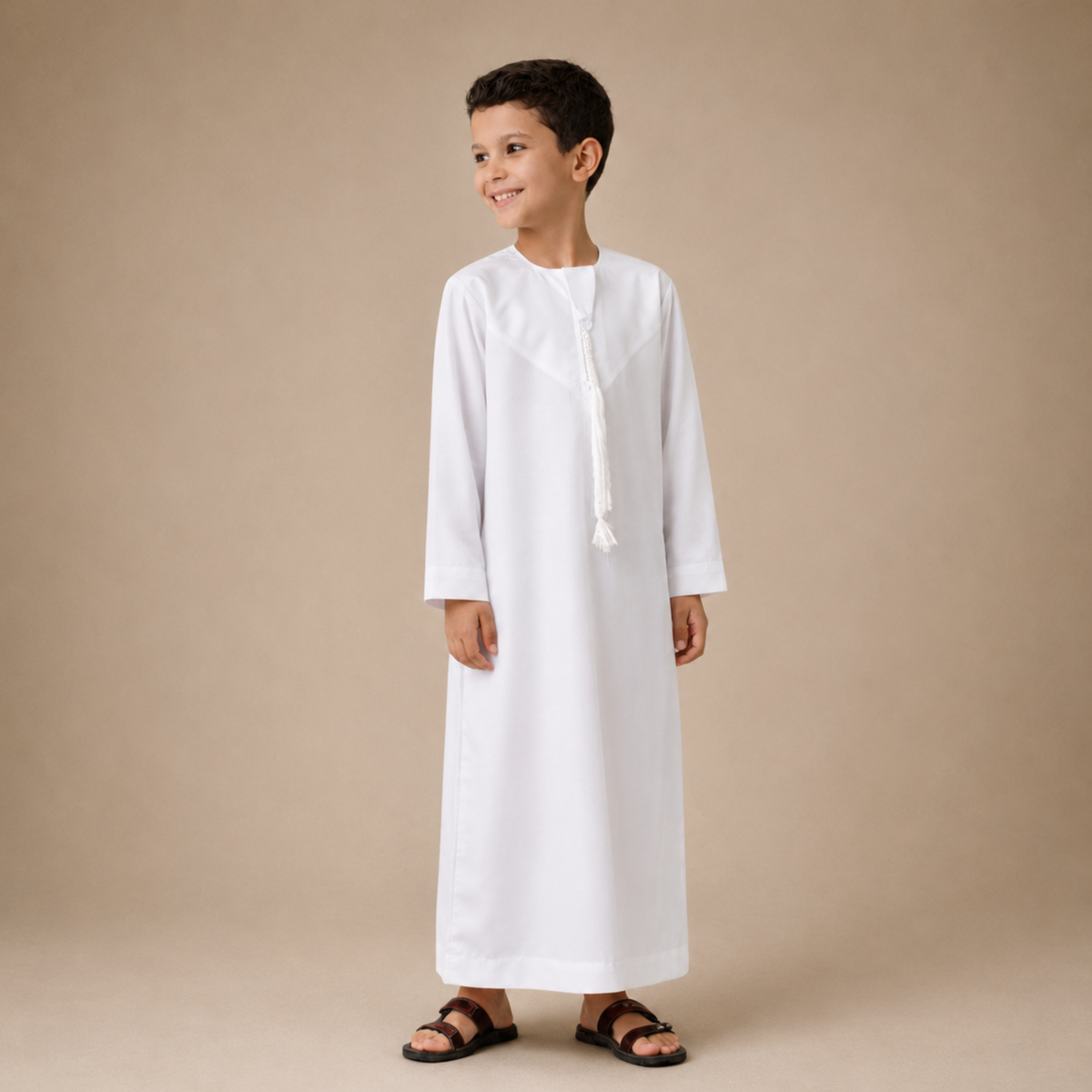 White - Kids Classic Emirati Thobe